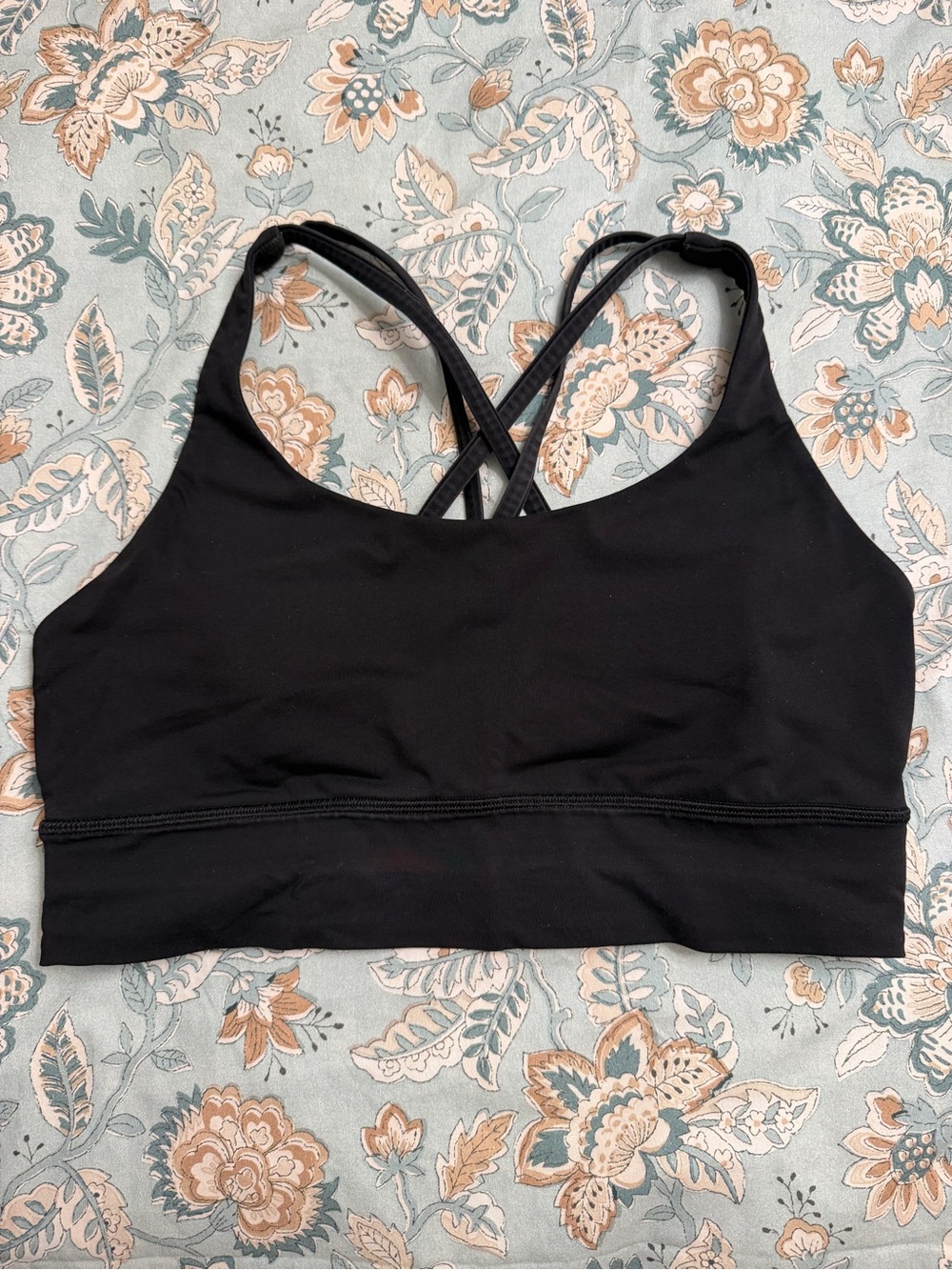 lululemon athletica Black Crisscross Strap Sports Bra